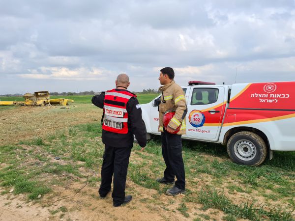 מטוס ריסוס התרסק בנגב: הטייס נפצע באורח בינוני
