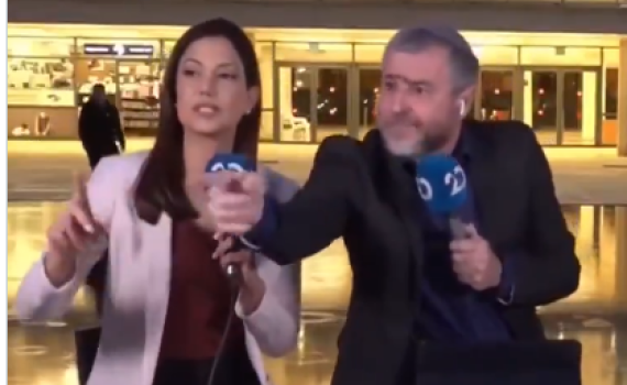 בושה: מפגיני שמאל הפריעו לשידור בערוץ 20 • צפו: