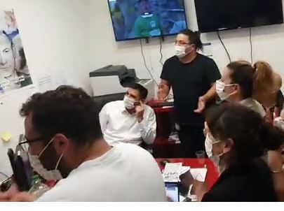 "לחיים", צפו: כך הגיבו במטה הקלפיות של הליכוד