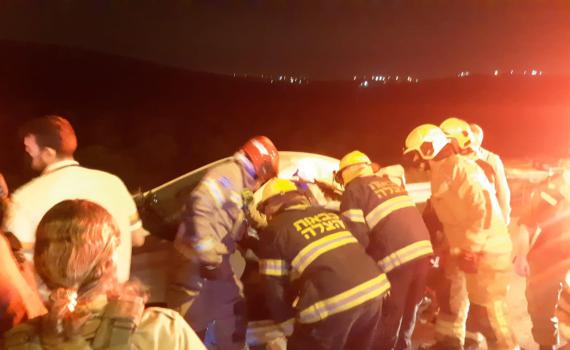 פצוע קשה בתאונת דרכים קשה בשומרון