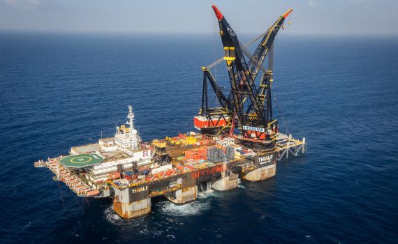 הלבנונים חוגגים: החלו חיפושי גז במאגר קאנא