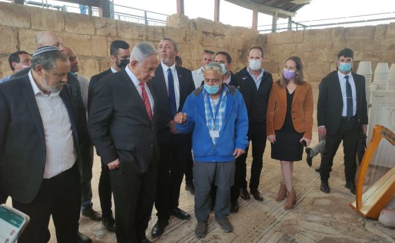 ראש הממשלה ביקר באתר המורשת בסוסיא הקדומה