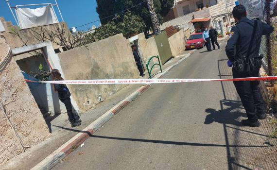 חיפה: השתולל עם סכין, ניסה לדקור שוטרים ונורה