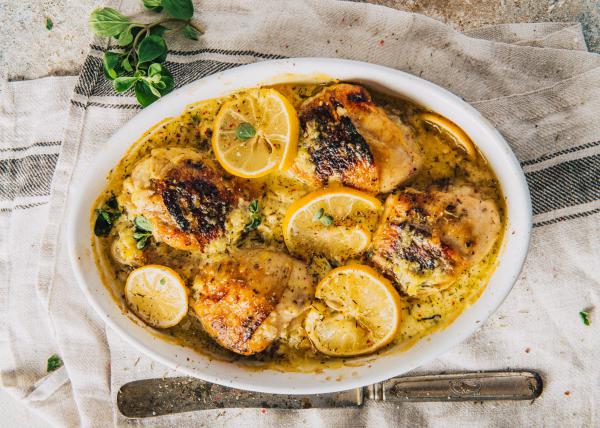 ארוחת שבת בסיר אחד: פרגיות ואורז ברוטב לימוני