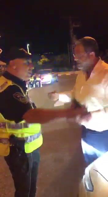 בדרך למירון, ח"כ בן גביר נחסם ע"י שוטר | צפו