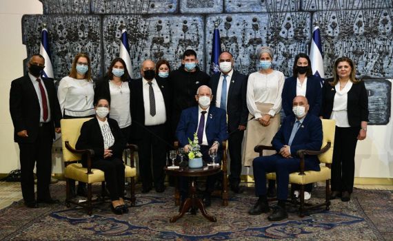 הנשיא עם משפחות שכולות: "שיעור גדול באומץ"