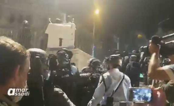 צפו: עוד לילה של עימותים קשים בשער שכם