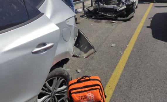 חמישה פצועים בתאונה קשה סמוך למצפה יריחו