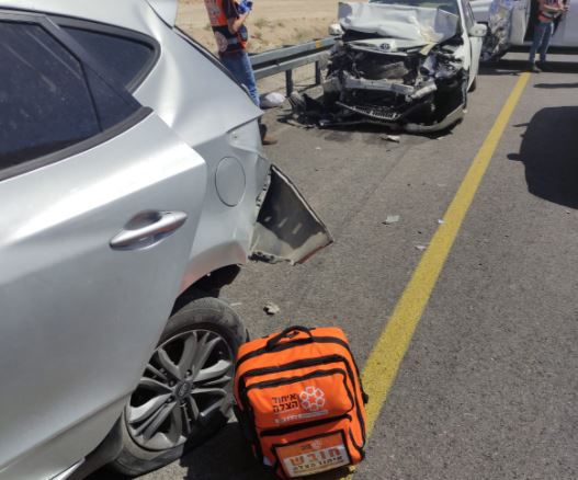 חמישה פצועים בתאונה קשה סמוך למצפה יריחו