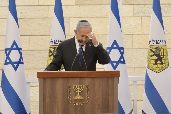 "בלי פוליטיקה!": קריאות קטעו את נאומו של נתניהו