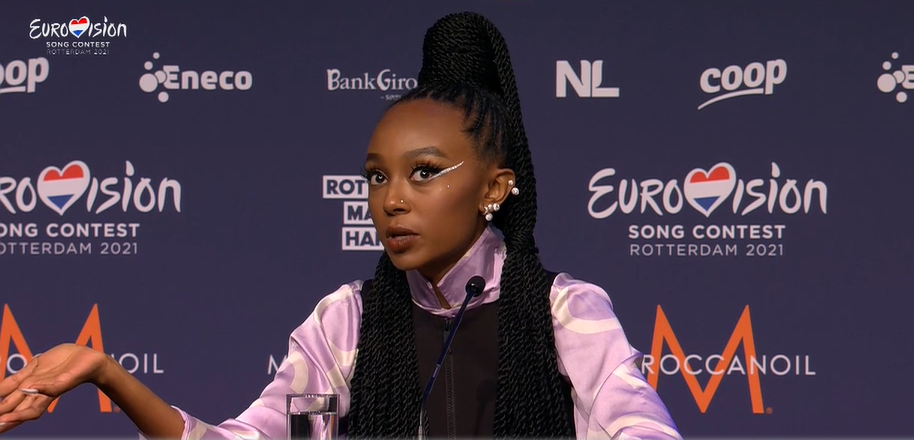 צפו: תקרית בין עדן אלנה לכתבת אל ג׳זירה באירוויזיון