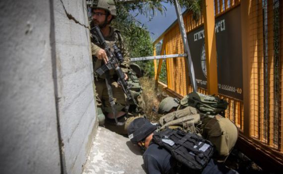 פלסטינים ירו לעבר חיילי צה"ל בשומרון