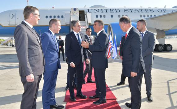 ביקור ראשון בארץ: אנתוני בלינקן נחת בישראל