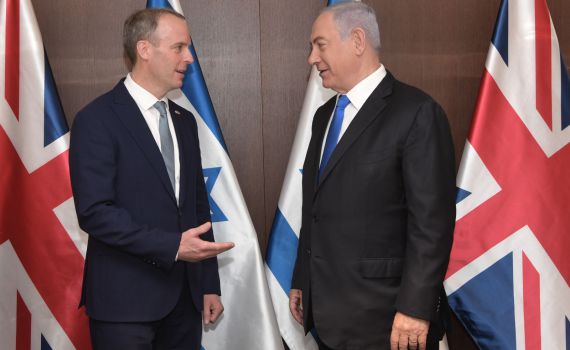 נתניהו לשר החוץ הבריטי: "מודים על התמיכה במבצע"
