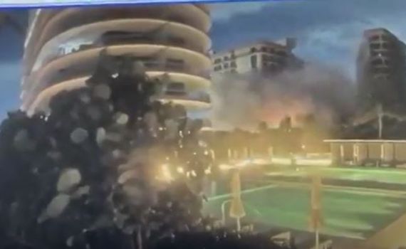 צפו: קריסת בניין המגורים בשכונה היהודית במיאמי