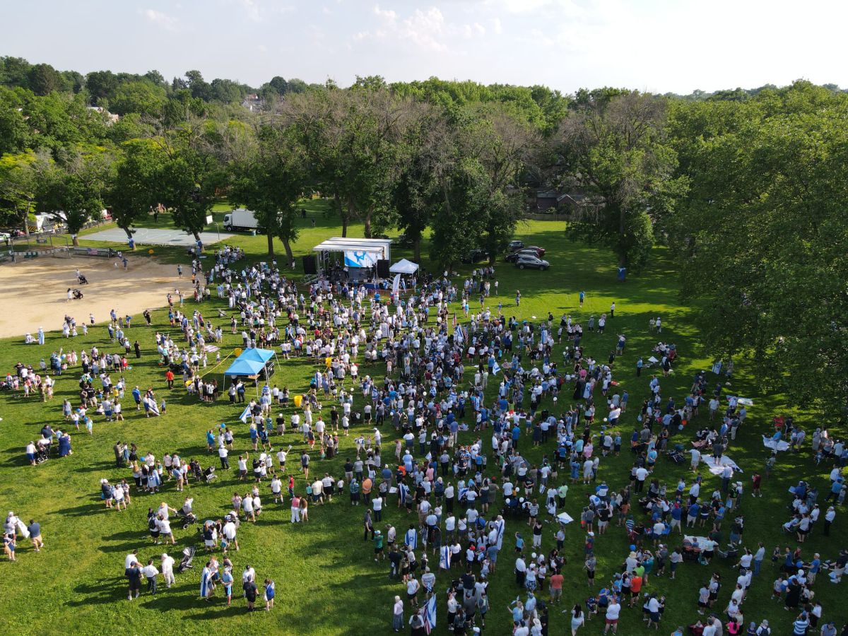 ארה"ב: דגלי חמאס ומהומות בעצרת תמיכה בישראל