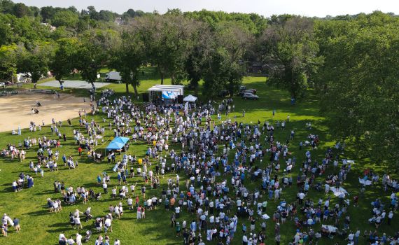 ארה"ב: דגלי חמאס ומהומות בעצרת תמיכה בישראל