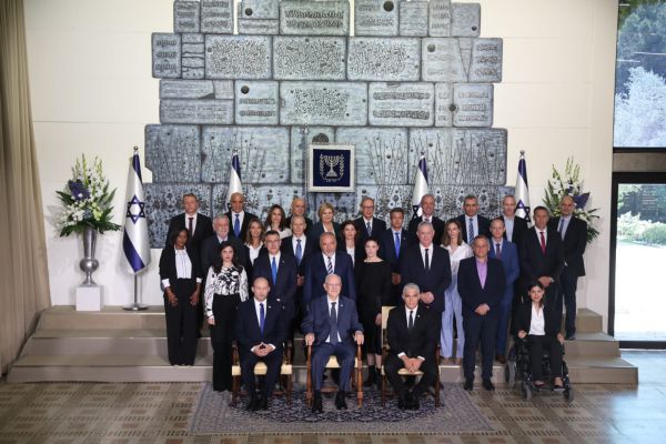 שרי הממשלה הגיעו לצילום המסורתי בבית הנשיא