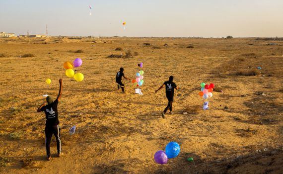 טרור הבלונים | 4 שריפות פרצו ביישובי עוטף עזה