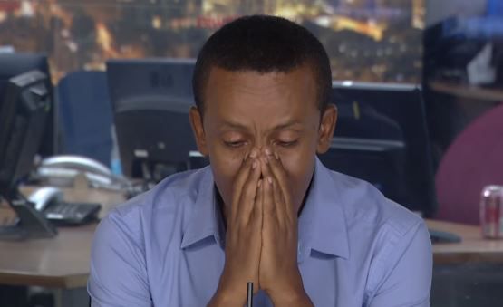 צפו: ברהנו טגניה לא מצליח לעצור את הדמעות בשידור