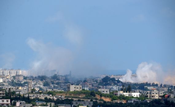 צפו: תקיפת חיל האוויר בתגובה לבלוני התבערה