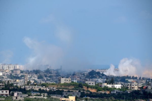 צפו: תקיפת חיל האוויר בתגובה לבלוני התבערה