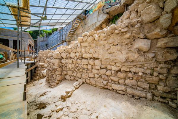 נמצא הקטע החסר של החומה מימי בית ראשון