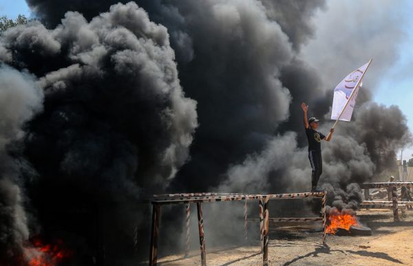 צה"ל תקף ברצועה בעקבות בלוני תבערה