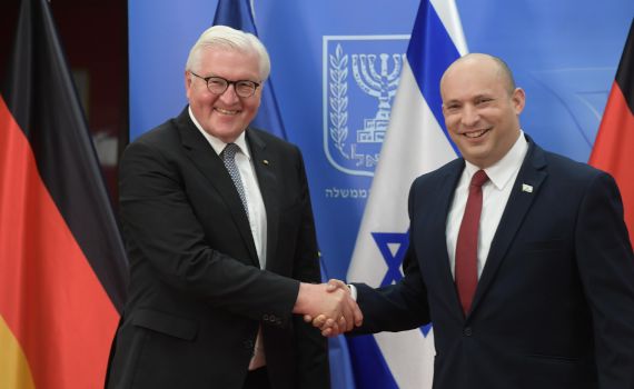 בנט לנשיא גרמניה: "נחושים לקדם את מדינת ישראל"