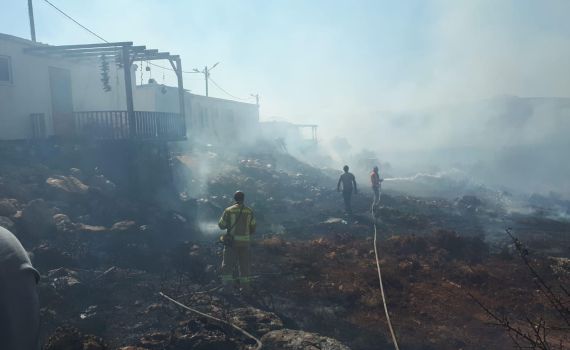 שריפה ביישוב אש קודש בעקבות הצתת ערבים