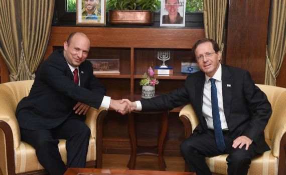 פגישה ראשונה של הנשיא הרצוג וראש הממשלה בנט