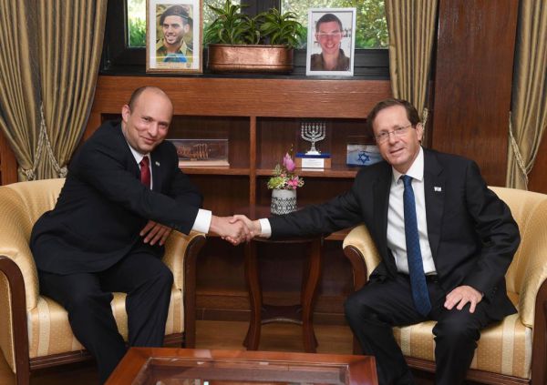 פגישה ראשונה של הנשיא הרצוג וראש הממשלה בנט