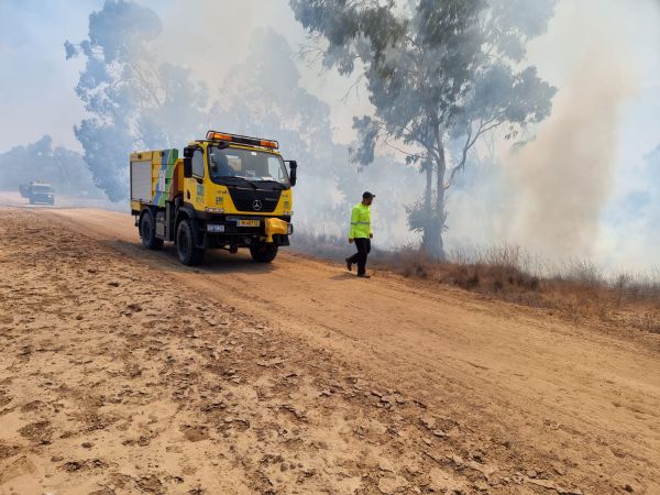 10 שריפות פרצו בדרום בעקבות בלוני תבערה