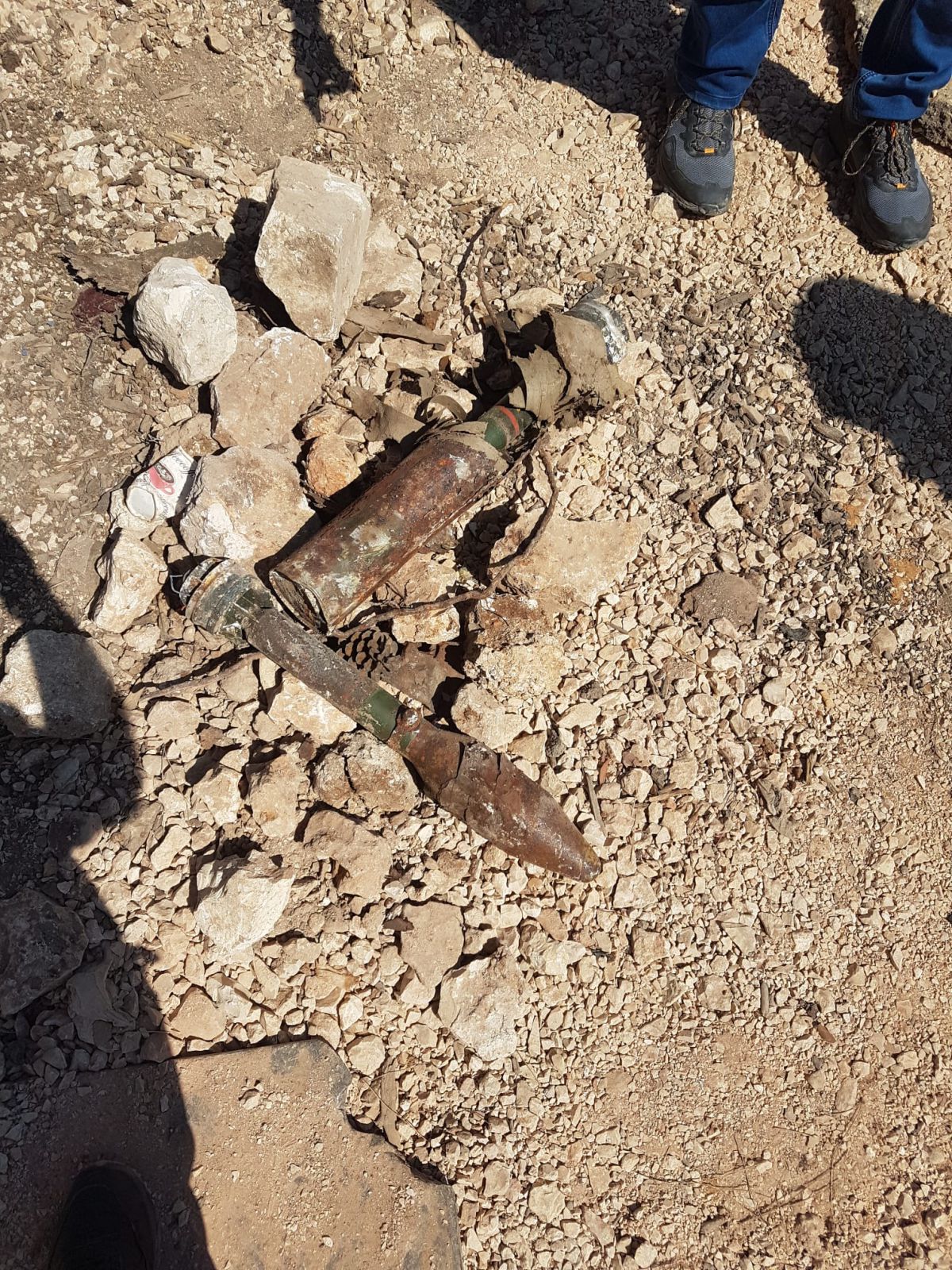 שתי פצצות בזוקה ירדניות נמצאו בגבעת התחמושת