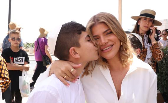 ג'קי אזולאי חגגה בכותל בר מצווה לבנה יחד עם הגרוש
