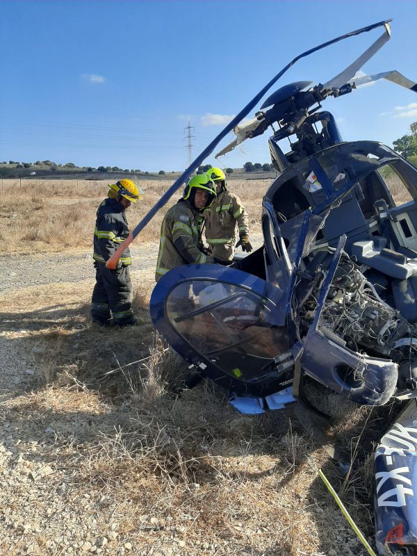 שני פצועים בהתרסקות מסוק בצפון: "היה מפורק"
