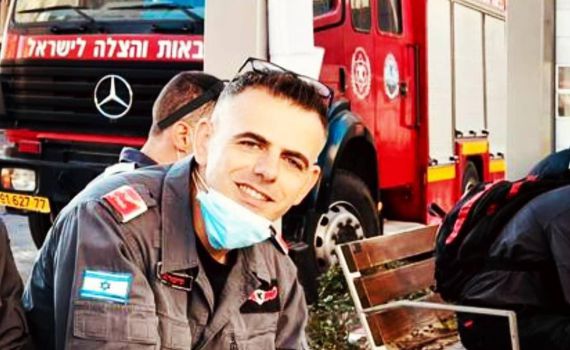 לוחם האש שנפל בעת כיבוי שריפה הובא למנוחות