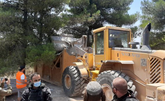 לאחר עשור: נחסמה הכניסה לחומש והישיבה נהרסה