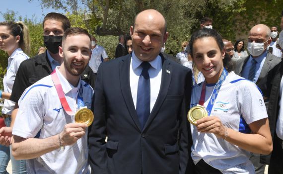 הנשיא ורה"מ אירחו את ספורטאי טוקיו באירוע מיוחד