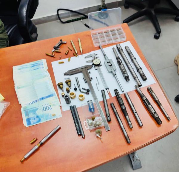 מחרטה לייצור נשק נתפסה בכפר ערבי בגזרת עציון