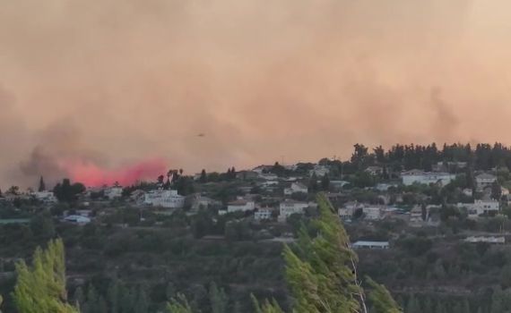 צפו: תיעוד ראשוני מהנזק הסביבתי של השריפה
