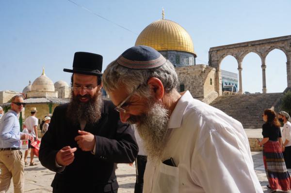 הרב יובל שרלו ערך בהר הבית עליית הכנה לר"ה