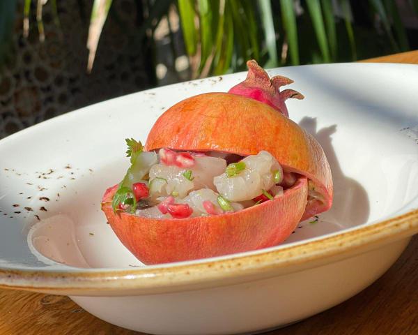 מתכון מקורי לראש השנה: רימון במילוי סביצ׳ה דג ים