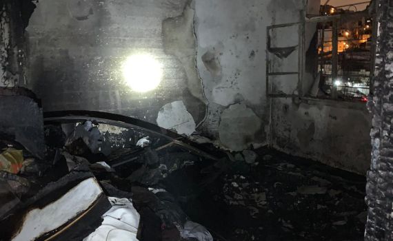 לילה של שריפות: בשריפה בירושלים נפצעו 9 בני אדם