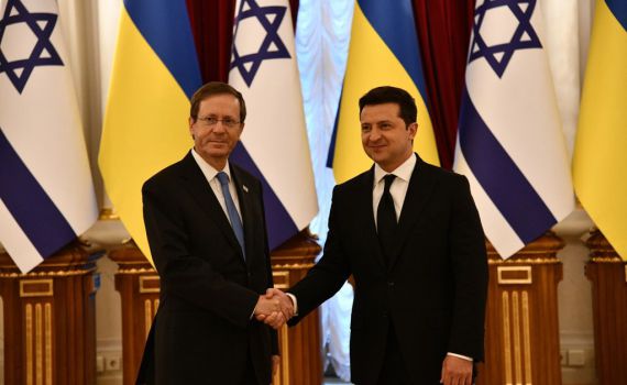 נשיא אוקראינה להרצוג: "זכרון השואה קדוש לנו"