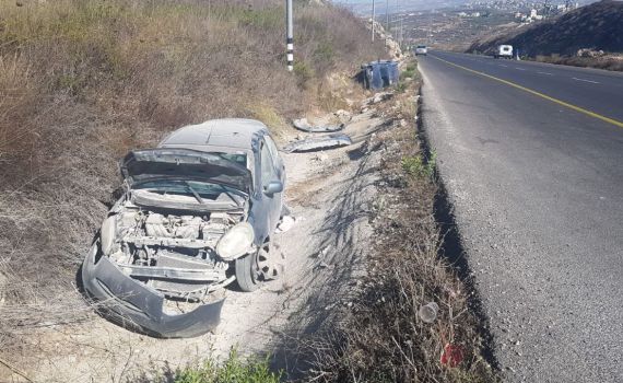 תינוקת נפצעה קשה מאד בתאונת דרכים בשומרון