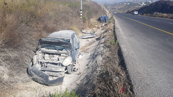 תינוקת נפצעה קשה מאד בתאונת דרכים בשומרון
