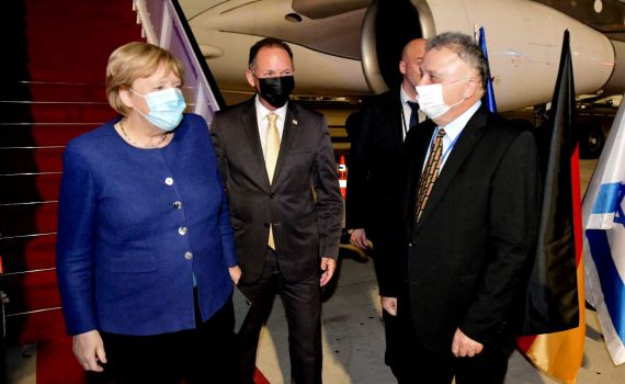 בפעם האחרונה בתפקיד: אנגלה מרקל נחתה בישראל