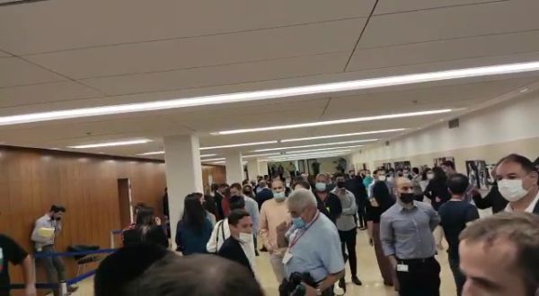 צפו: בעקבות האזעקה מליאת הכנסת מתרוקנת