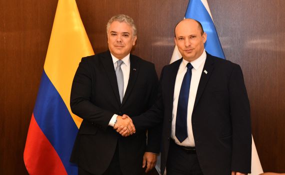 נשיא קולומביה הזמין את בנט: יחסים חזקים מאי פעם